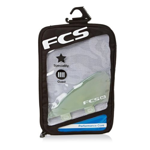  FCS B5 Bonzer Performance Glass Side Set of Fin One Size Clear