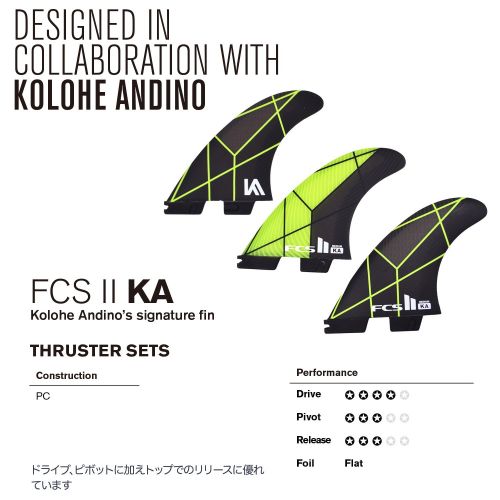  FCS II Kolohe Andino PC Thruster Fin Set