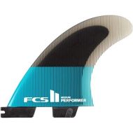 FCS II Performer PC Thruster Fin Set Teal/Black Large