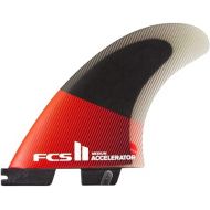 FCS II Accelerator Performance Core Tri Fin Set - Red/Black - M