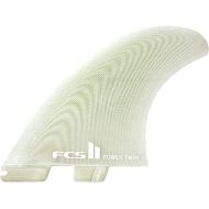 FCS II Power Twin Performance Glass Fin Set Clear X-Large