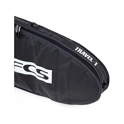  FCS Travel 1 Fun Board Surfboard Bag Black/Grey 6'0