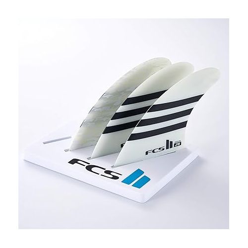  FCS II JW PC Thruster Fin Set Black/White Medium