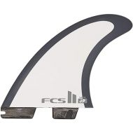 FCS II Pyzel Thruster Tri Fin Set - Black/White - M