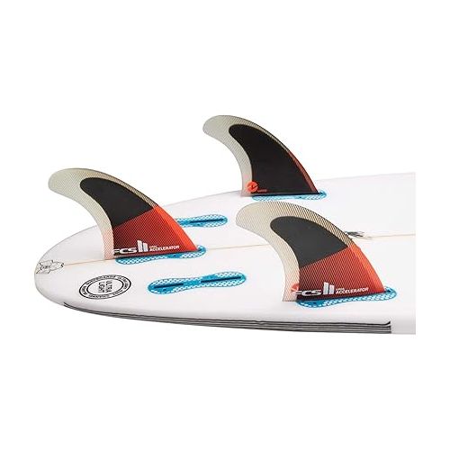  FCS II Accelerator Performance Core Tri Fin Set - Red/Black - S