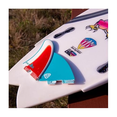  FCS 2 MR Freeride PG Twin-Fin Set Blue-Red-White