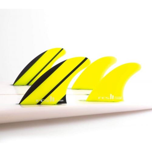  FCS II Carver Neo Glass Quad Rear Side Byte Fin Small Yellow