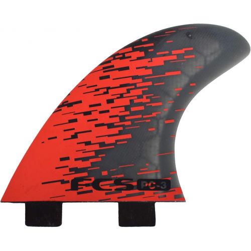  FCS PC-3 Performance Core Surfboard Tri Fin Set - Red Smoke