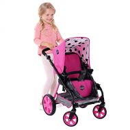 FCV iCoo 3-in-1 Sturdy Steel Doll Stroller with Adjustable Handle (3+)