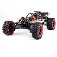 FCXBQ 1:5 Scale Oversized Fuel-driven Remote Control Car 2WD High Speed RC Racing Vehicle 29Cc Single Cylinder Oil Machine/Metal Differential/All Terrain Tires fessional RC Truck (Color