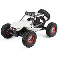 FCXBQ 40km/h High Speed Remote Control Car with LED Headlight 4x4 Professional 2.4G Electric Racing Vehicle 1:12 Scale Large RC Truck Toy for Kids and Adults