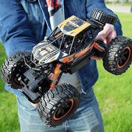 FCXBQ 4x4 High Speed Remote Control Car Strong Horsepower Outdoor Off Road RC Truck fessional 2.4G Electric Racing Vehicle Model with Rechargeable Battery (Size : 1 battery)