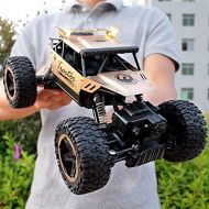 FCXBQ 2.4G Remote Control Car Rechargeable 4.8V High Speed Off Road Vehicle Sturdy Anti-fall Alloy RC Truck 4x4 Strong Horsepower fessional Radio Control Auto Toy for Kids Age 3+