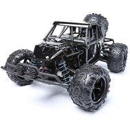 FCXBQ fessional 40km/h High Speed Remote Control Racing Car 1/18 Scale 2.4GHz Radio Control Off Road Vehicle 4x4 Big Foot All Terrain RC Rally Car with Rechargeable Battery (Size : 3 bat