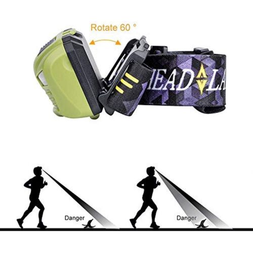  FCYIXIA Headlamp-Headlamp Flashlight with White Light Plus Travel Case - Super Bright Headlight for Hiking Running Camping