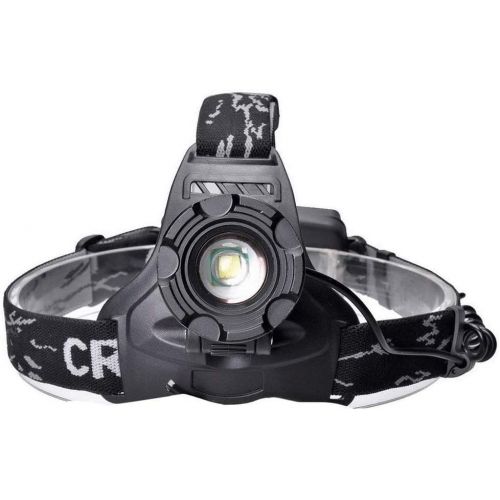 FCYIXIA Outdoor Light-Headlamp Flashlight, Rechargeable Led Head Lamp, Waterproof Headlight Adjustable Headband, Perfect for Camping, Hiking, Outdoors