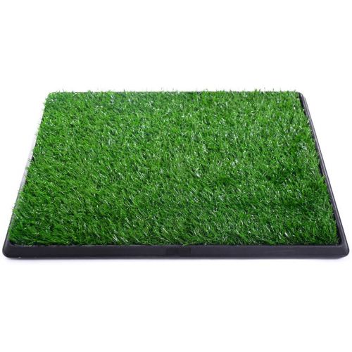  FDIN Washable 20 X 25 Pet Potty Dog Training Grass Puppy Pad Drain Tray