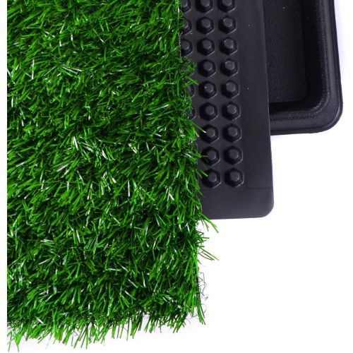  FDIN Washable 20 X 25 Pet Potty Dog Training Grass Puppy Pad Drain Tray