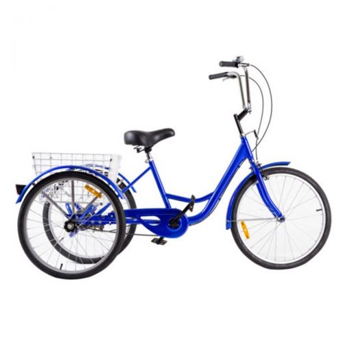  FDInspiration Blue 3-Wheel Bicycle Adult Tricycle w/ Storage Basket