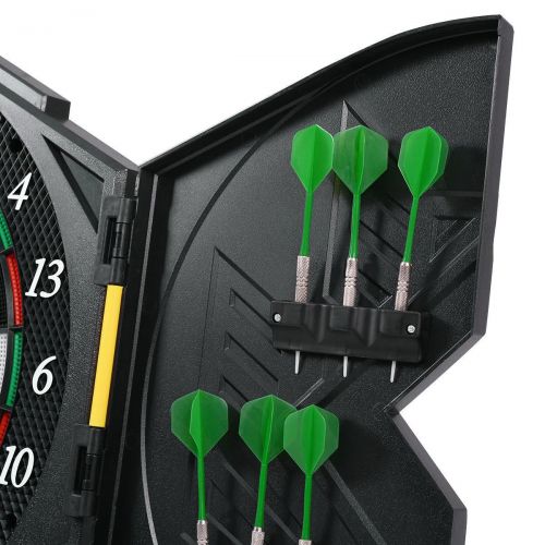  FDInspiration 21.5 Electronic Dart Board LCD Display Sound Effects w 12 Soft Tip Darts