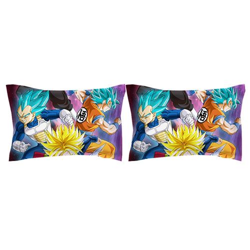  FDRT 3D Dragonball Z Goku Duvet Cover Set/Bedding for Teen Boys, Super Saiyan Pattern 3PCS 1 Duvet Cover+2 Pillow Shams (Comforter not Included)