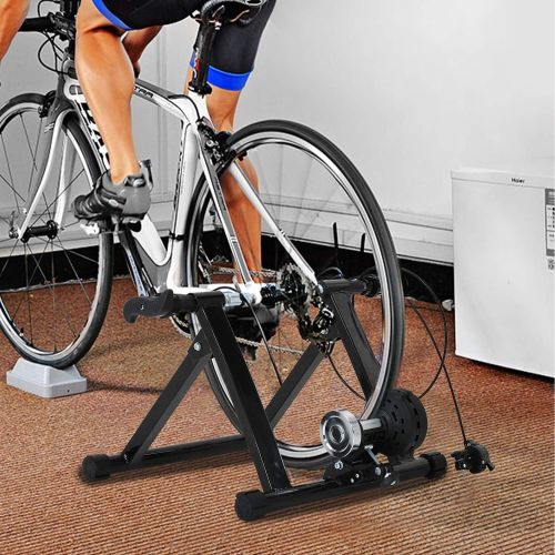  [아마존베스트]FDW Bike Trainer Stand Bicycle Trainers Road Bike Trainer for Indoor Riding Magnetic Bike Trainer with 5 Levels Resistance