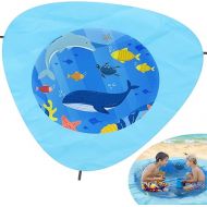 Waterproof Beach Puddle & Beach Pool for Toddler,Waterproof and Sand-Proof,7.2 feet - Blue