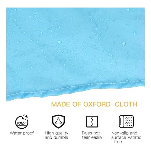  Waterproof Beach Puddle & Beach Pool for Toddler,Waterproof and Sand-Proof,7.2 feet - Blue