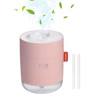 FEATURED STORE Portable Mini Humidifier, 500ml Small Cool Mist Humidifier with Night Light,USB Cute Desk Humidifiers for Baby Bedroom Travel Office Home,2 Spray Modes, Ultra-Quiet