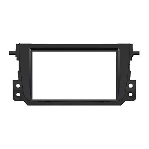  FEELDO Black 2Din Car Stereo Audio Panel Fascia Frame Trim for Mercedes Benz Smart Fortwo 2011 Radio Dash Refitting Kit