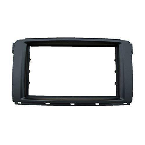  FEELDO 2Din Car Stereo Radio Panel Fascia Stereo Frame Trim for Mercedes Benz Smart 2010 Dash Refitting Kit