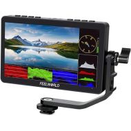 FEELWORLD F5 Pro V4 6 Inch Touch Screen DSLR Camera Field Monitor with 3D LUT F970 External Kit Install for Power Wireless Transmission IPS FHD1920x1080 4K HDMI Input Output 5V Type-c Input Tilt Arm