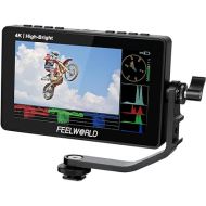 FEELWORLD F5 Prox 5.5 Inch 1600nit High Bright DSLR Camera Field Monitor Touchscreen Waveform 3D LUT F970 External Kit Install for Power Wireless Transmission 1920x1080 4K HDMI in Out Type-c Input