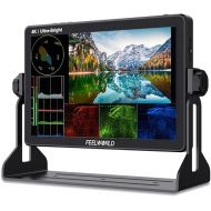 FEELWORLD LUT11S 10.1 Inch 2000nit Ultra Bright Camera Field DSLR Monitor with Touchscreen Waveform LUT F970 Install and Power Kit HDMI SDI Input Output