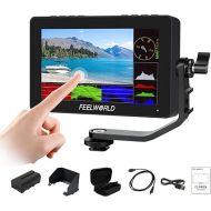 FEELWORLD F5 Pro X 5.5 Inch 1600nits Daylight Visible DSLR Camera Field 4K Monitor with 3D LUT HDMI Touchscreen Monitor Video Monitor 4K-HDMI DC Input Output Include Battery+Carry Case Bundle