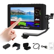 FEELWORLD F5 Pro X 5.5 Inch 1600nits Daylight Visible DSLR Camera Field 4K Monitor with 3D LUT HDMI Touchscreen Monitor Video Monitor 4K-HDMI DC Input Output Include Battery+Carry Case Bundle