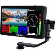 FEELWORLD F6 Plus V2 6 inch DSLR Camera Field Touch Screen Monitor with HDR 3D Lut Small Full HD 1920x1080 IPS Video Peaking Focus Assist 4K HDMI 8.4V DC Input Output Include Tilt Arm
