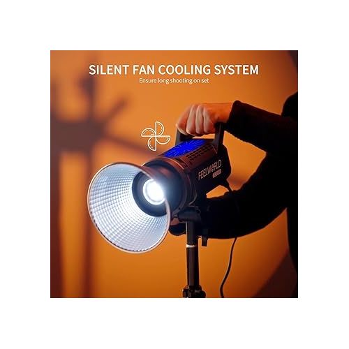  FEELWORLD FL225B 2700K~6500K Bi-Color Video Studio Light 225W Continuous Lighting CRI96+ TLCI97+ 64500lux@1m for Film, Live Streaming, Videography, Photography, Wedding, Interview