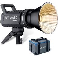 FEELWORLD FL125B 125W Video Studio Light with 2700K~6500K Bi-Color Continuous Lighting CRI96+ TLCI97+ 37600lux@1m for Film, Live Streaming, Videography, Photography, Wedding, Interview