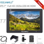 [아마존 핫딜]  [아마존핫딜]FEELWORLD T7 7 Inch DSLR On Camera Field Monitor Video Assist Full HD 1920x1200 4K HDMI Input Output with Peaking Focus Rugged Aluminum Housing