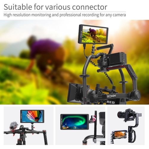  [아마존 핫딜]  [아마존핫딜]FEELWORLD F570 5.7 Inch On Camera Field DSLR Monitor Small HD Focus Video Assis 4K HDMI Input Output Full HD1920x1080 Rugged Aluminum Housing