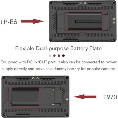  [아마존 핫딜] [아마존핫딜]FEELWORLD Feelworld Master MA6F 5.5 Inch DSLR Monitor 4K HDMI 8.4V DC in/Out, Full HD 1920x720p LCD Camera Field Monitor Tilt Arm Included
