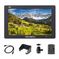 FEELWORLD T7 7 Inch DSLR On Camera Field Monitor Video Assist Full HD 1920x1200 4K HDMI Input Output with Peaking Focus Rugged Aluminum Housing