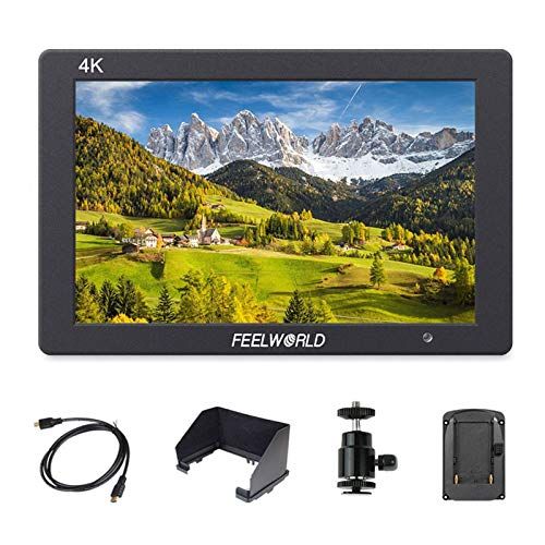  FEELWORLD T7 7 Inch DSLR On Camera Field Monitor Video Assist Full HD 1920x1200 4K HDMI Input Output with Peaking Focus Rugged Aluminum Housing