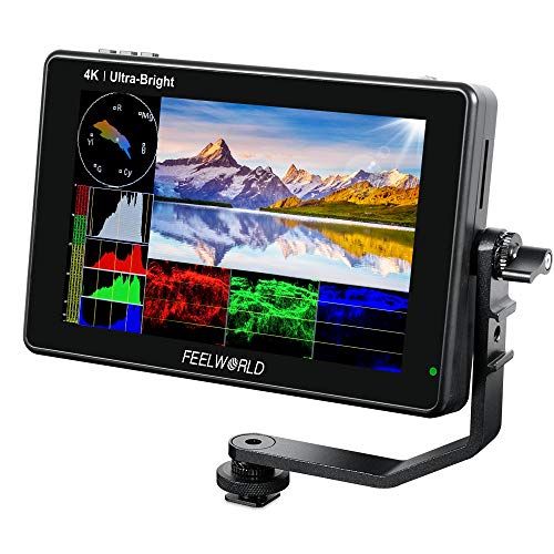  FEELWORLD LUT7S 7 Inch 2200nit Ultra Bright SDI Touch Screen DSLR Camera Field Monitor with 3D Lut Waveform Vectorscope Automatic Light?Sensor HD 1920x1200 3G SDI 4K HDMI Input 8.4