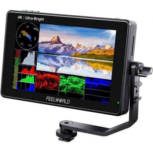  FEELWORLD LUT7S 7 Inch 2200nit Ultra Bright SDI Touch Screen DSLR Camera Field Monitor with 3D Lut Waveform Vectorscope Automatic Light?Sensor HD 1920x1200 3G SDI 4K HDMI Input 8.4