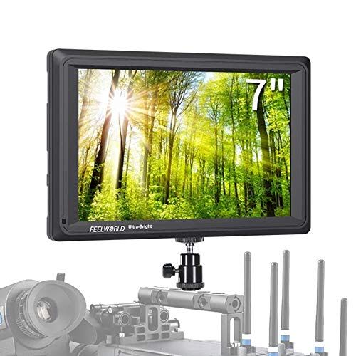  FEELWORLD FW279S 7 Inch 2200nit Daylight Viewable 3G-SDI 4K HDMI Input Output 1920X1200 Camera Field Monitor for Stabilizer Canon Nikon Panasonic DSLR and Mirrorless on Camera Moni