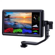 FEELWORLD FW568 V2 5.5 inch DSLR Camera Field Monitor with Waveform LUTs Video Peaking Focus Assist Small Full HD 1920x1152 IPS with 4K HDMI 8.4V DC Input Output Include Tilt Arm