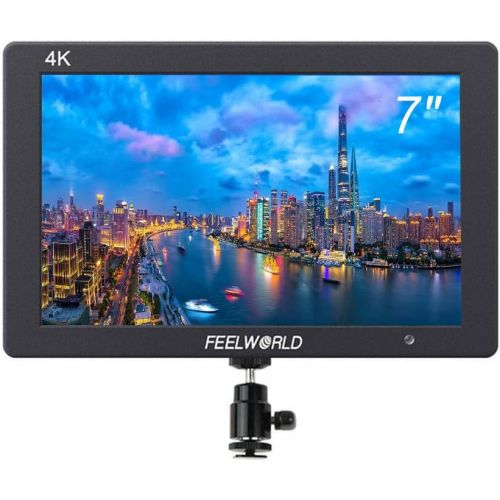  FEELWORLD T7 7 inch 4K Camera Filed Video Monitor, Full HD 1920x1200 IPS Screen Video Assist DSLR with Monitor Peak Focus with 4K HDMI 8V DC in/Out