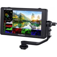 FEELWORLD LUT6 6 Inch 2600nits HDR 3D LUT Touch Screen DSLR Camera Field Monitor with Waveform VectorScope Histogram 4K HDMI Input Output 1920X1080 IPS Panel